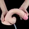 LoveToy Squirt Extreme Dildo Flesh 9'' - Кінчаючий фалос, 23х4.4 см