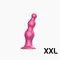 Анальная ёлочка насадка для страпона Strap-On-Me Dildo Plug Beads, 16,8х5,2 см размер XXL