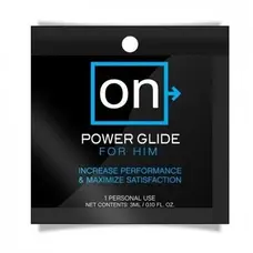 Sensuva ON Power Glide For Him - Пробник стимулюючого гелю для суперерекції, 3 мл