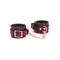 Шкіряні наручники Liebe Seele Wine Red Wrist Cuffs