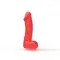 Pure Bliss Big - Крафтове мило-член з присоскою, 18х4.2 см (червоний)