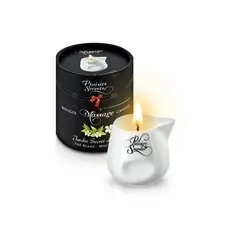 Plaisirs Secrets White Tea - Массажная свеча с ароматом белого чая в подарочной упаковке, 80 мл