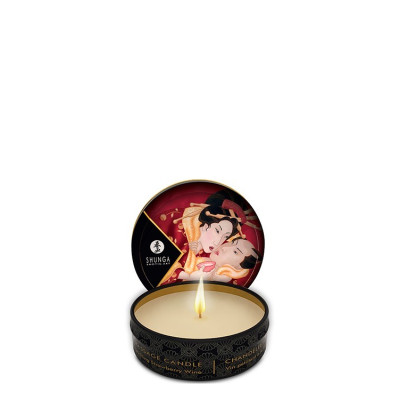 Shunga Massage Candle - Массажная свеча с ароматом клубники, 30 мл