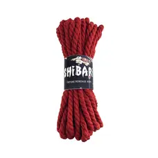 Feral Feelings Shibari Rope - Бавовняна мотузка для Шибарі, 8 м (червона)