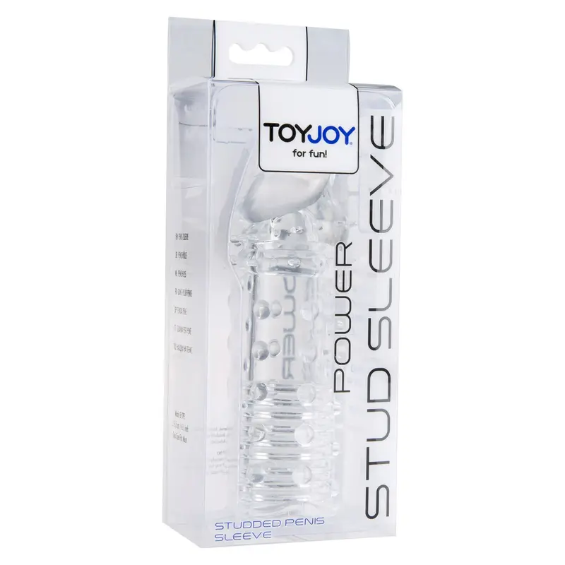 Toy Joy Power Stud Sleeve - удлиняющая насадка на член, +5 см (прозрачный) Toy Joy Power Stud Sleeve - удлиняющая насадка на член, +5 см (прозрачный)