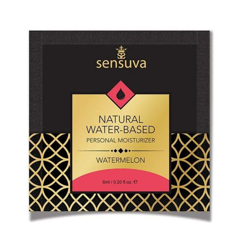 Sensuva - Natural Water-Based Watermelon - Пробник лубриканта на водной основе, 6 мл.