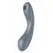 Satisfyer Curvy Trinity 1 - Вакуумний стимулятор + вібратор точки G, 17.5х3.9 см (сірий)