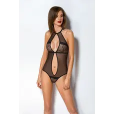 Passion Satara Body - еротичне боді з мереживом, L/XL (чорний)