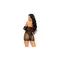 Leg Avenue-2 PC Tube dress and gloves Black - Сексуальное сетчатое платье с перчатками, OS