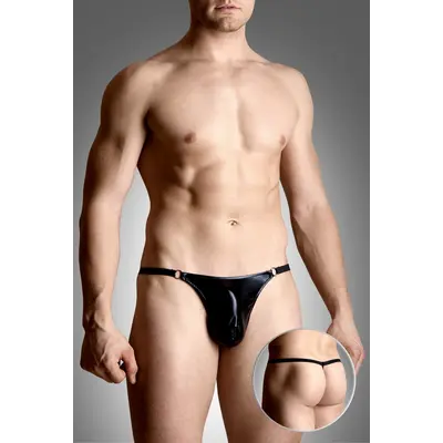 SoftLine - Mens thongs 4487 - Трусы мужские, S-L (чёрные)