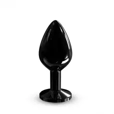 Dorcel - Diamond Plug - Металева анальна пробка з прикрасою у вигляді кристала (чорна) М