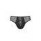 Passion - 035 SLIP RICHARD black - Сітчасті чоловічі труси зі шнурівкою, L/XL