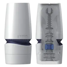Tenga - Aero Masturbator Silver, мастурбатор с инновационной технологией всасывания, 17.5х8 см (серебристый)