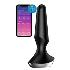 Satisfyer Plug-ilicious 2 - Анальная смарт-пробка, 14х3 см, (черная)