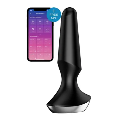 Satisfyer Plug-ilicious 2 - Анальная смарт-пробка, 14х3 см, (черная)