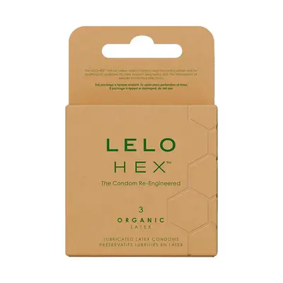 Презервативи LELO HEX Condoms Organic 3 Pack