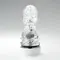 Tenga-Aero Masturbator Silver, мастурбатор з інноваційною технологією всмоктування, 17х7.8 см (сріблястий)