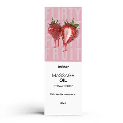 Масажне масло Satisfyer Massage Oil, 250 мл (полуниця)