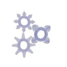 Tickle C-rings Purple - Набор эрекционных колец, 3 см (3 шт)
