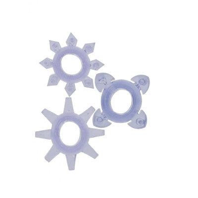 Tickle C-rings Purple - Набор эрекционных колец, 3 см (3 шт)