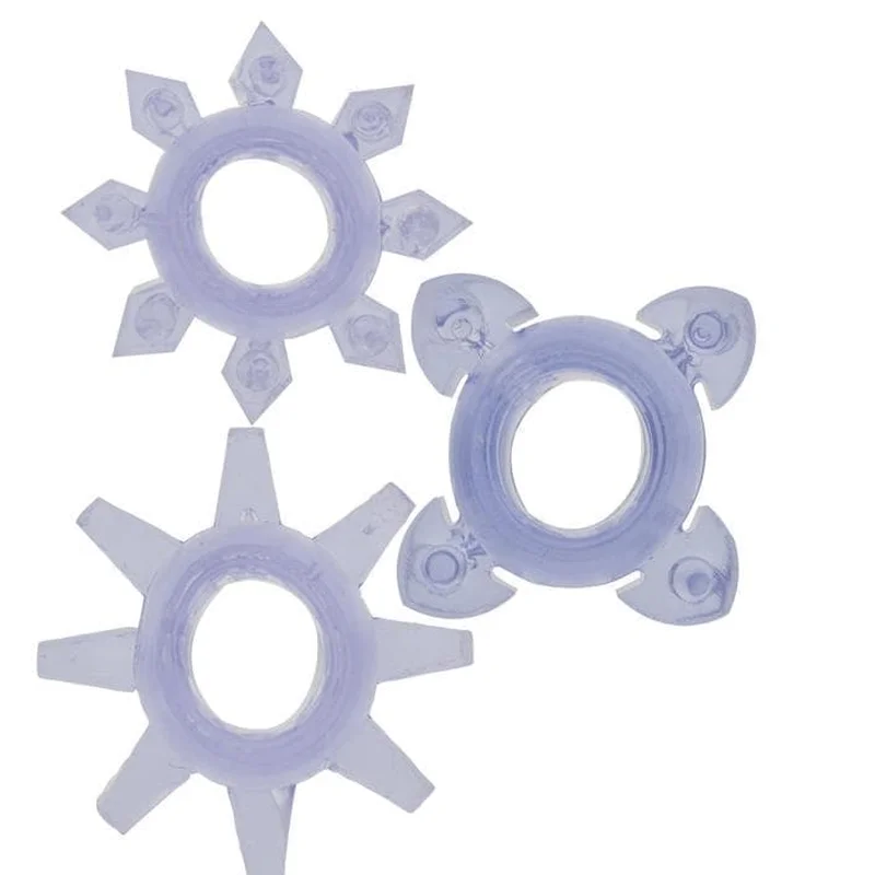 Tickle C-rings Purple - Набор эрекционных колец, 3 см (3 шт)