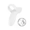 Satisfyer Bold Lover - Вібратор на палець, 9.3х4.5 см (білий)