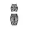 Obsessive K101 top & skirt - еротичний комплект топ та спідниця, S-L (чорний)