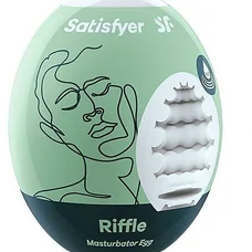 Satisfyer Masturbator Egg Single Riffle мастурбатор яйцо, 7х5.5 см (мятный)