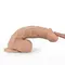 LoveToy 9" Real Extreme Dildo Vibrating - реалістичний вібратор з пультом та присоскою, 23х5 см (тілесний)
