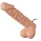 LyBaile Ultra Female Strap-On Realistic Dildo 9,4" - страпон з вібрацією, 24х5 см (тілесний)