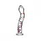 Gildo Glass Dildo No. 3 скляний ділдо з вигинами та малюнком, 18.5х3.5 см