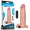 LoveToy Pleasure X-Tender Vibrating Penis Sleeve Flesh Add 2" - Насадка на пенис с вибрацией, +5 см (телесный)