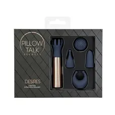 Pillow Talk Secrets Desires 6-Piece Mini Massager Set - Вибромассажер, 7.2х1.9 см
