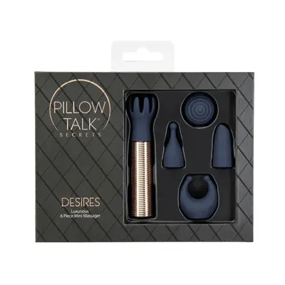 Pillow Talk Secrets Desires 6-Piece Mini Massager Set - Вибромассажер, 7.2х1.9 см