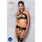 Passion - Amanda Set black - Сітчастий набір, S/M
