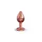 Dorcel Diamond Plug S маленька металева анальна пробка із кристалом, 7.1х2.7 см (чорний)