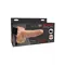 Fetish Fantasy 6 Hollow Rechargeable Strap-on with Balls - Полый вибрострапон на трусиках с пультом ДУ, 15х5 см