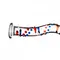 Gildo Glass Dildo No. 3 скляний ділдо з вигинами та малюнком, 18.5х3.5 см