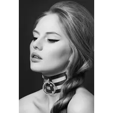 Bijoux Pour Toi Fetish - потрійний чокер з кільцем для повідця