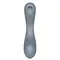 Satisfyer Curvy Trinity 1 - Вакуумний стимулятор + вібратор точки G, 17.5х3.9 см (сірий)