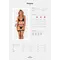 Obsessive Selinne 3-pcs set - комплект еротичної білизни з поясом для панчіх, XL/XXL (чорний)