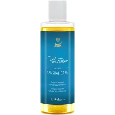 Amor Vibratissimo Sensual Care - Масажне масло с алоэ вера, 100 мл