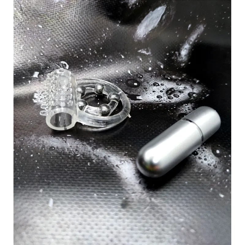 CalExotics Maximus Ring 5 Stroker Beads - двойное виброкольцо, 6х2.5 см (прозрачный) CalExotics Maximus Ring 5 Stroker Beads - двойное виброкольцо, 6х2.5 см (прозрачный)