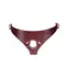 Шкіряні трусики для страпона Liebe Seele Wine Red Strap on Harness, універсальний розмір