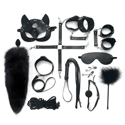 Набір BDSM Art Of Sex Maxi BDSM Set Leather, 13 предметів
