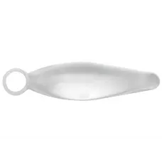 Topco Sales Bottoms Up Finger Rammers - Анальная пробка средняя, 10.2х2.5 см (белый)