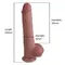 Фаллоимитатор Erospace Natural Play Silicone Dildo D3, 24 см