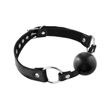 Fetish Tentation Premium Leather Gag With Silicone Ball