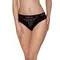 Passion PS001 Panties - Трусики с широкой резинкой и кружевом (черные, размер S)