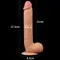 LoveToy Legendary King Sized Realistic Dildo Flesh 10" - Великий реалістичний ділдо, 27.5х4.5 см